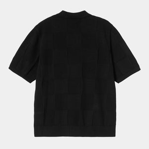 Carhartt WIP - S/S Checker Polo - Black T-Shirts Carhartt WIP