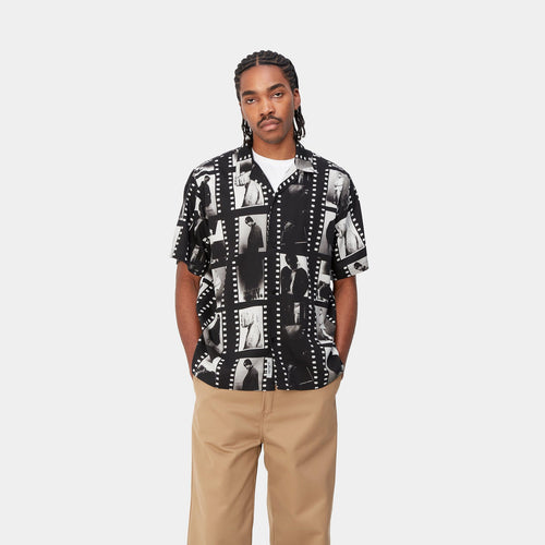 Carhartt WIP - S/S Photo Strip Shirt - Black / White Hemden Carhartt WIP