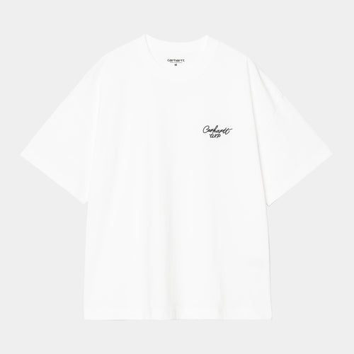 Carhartt WIP - S/S Signature Script T-Shirt - White T-Shirts Carhartt WIP