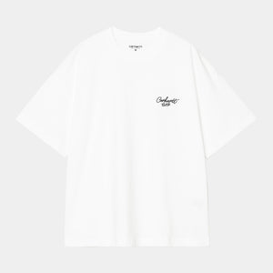 Carhartt WIP - S/S Signature Script T-Shirt - White T-Shirts Carhartt WIP
