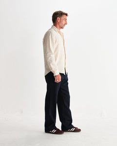Wax London - Shelly Seersucker Corduroy Hemd - Stone Hemden Wax London