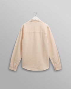 Wax London - Shelly Seersucker Corduroy Hemd - Stone Hemden Wax London