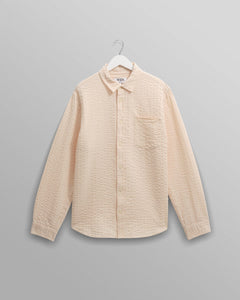 Wax London - Shelly Seersucker Corduroy Hemd - Stone Hemden Wax London