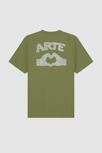 Arte Antwerp - Diels Scribble T-Shirt - Green T-Shirts Arte Antwerp