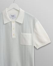Laden Sie das Bild in den Galerie-Viewer, Wax London - Turin Retro Shirt - Blue/Ecru Striped T-Shirts Wax London
