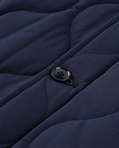 Wemoto - Foster Quilted Liner Jacket - Navy Blue Jacken Wemoto