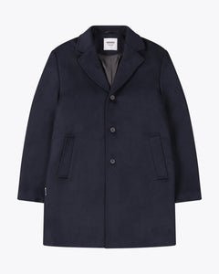 Wemoto - Corbyn Wool Felt Coat - Navy Blue Jacken Wemoto