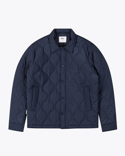 Wemoto - Foster Quilted Liner Jacket - Navy Blue Jacken Wemoto