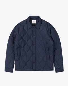 Wemoto - Foster Quilted Liner Jacket - Navy Blue Jacken Wemoto