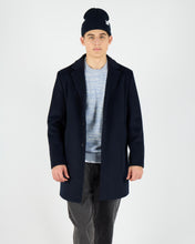 Laden Sie das Bild in den Galerie-Viewer, Wemoto - Corbyn Wool Felt Coat - Navy Blue Jacken Wemoto
