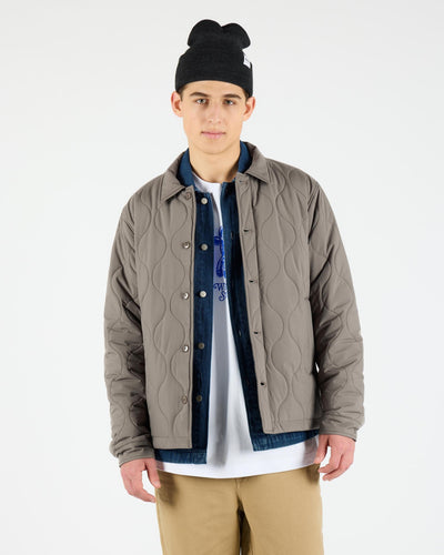 Wemoto - Foster Quilted Liner Jacket - Olive Jacken Wemoto