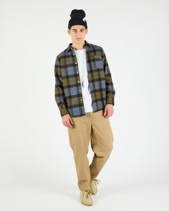 Wemoto - Parker Blended Wool Shirt - Brown Hemden Wemoto