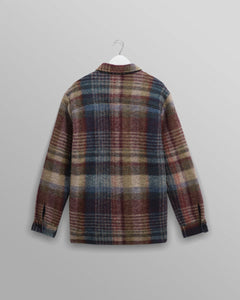 Wax London - Whiting Overshirt - Blue/Multicolour Hemden Wax London