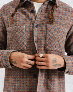 Wax London - Whiting Mini Check Overshirt - Multicolour Hemden Wax London