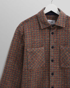 Wax London - Whiting Mini Check Overshirt - Multicolour Hemden Wax London