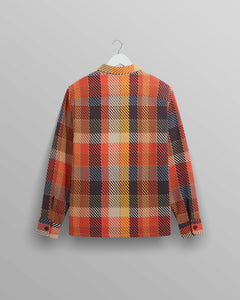 Wax London - Whiting Overshirt - Orange Multi Hemden Wax London