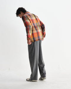 Wax London - Whiting Overshirt - Orange Multi Hemden Wax London