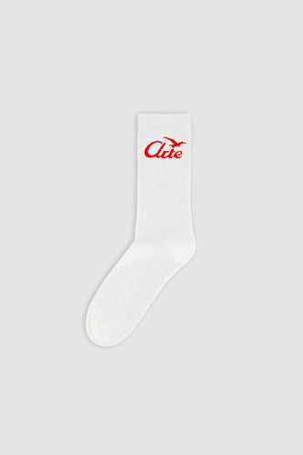 Arte Antwerp - Bird Logo Socks - White Accessoires Arte Antwerp