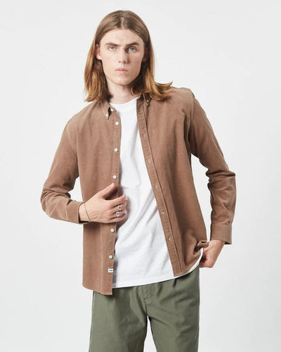 Minimum - Walther 2.0 Shirt 9240 - Greige 1609 Hemden Minimum