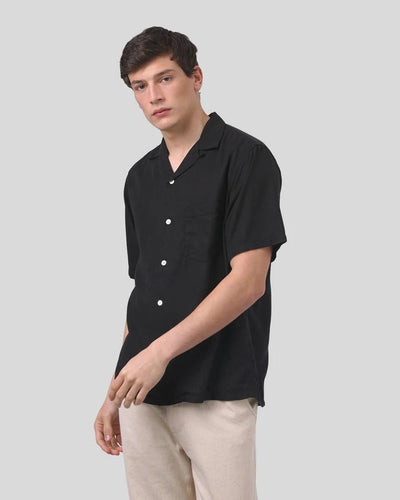 Portuguese Flannel - Dogtown Shirt SS220063 - Black Hemden Portuguese Flannel