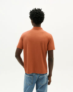 Thinking MU - Clay Red Hemp Polo - Clay Red Poloshirt Thinking MU