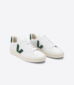Veja - V-12 Leather - Extra White / Cyprus Schuhe Veja