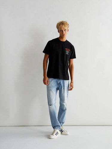 Woodbird - Rics Family Tee - Black T-Shirts Woodbird