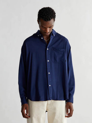 Woodbird - Stoll Tenc Shirt - Navy Hemden Woodbird